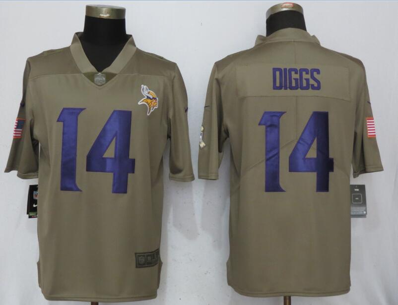 Nike Minnesota Vikings #14 Stefon Diggs Olive Salute To Service Limited Jerseys,We sell and wholesale Nike Minnesota Vikings #14 Stefon Diggs Olive Salute To Service Limited Jerseys on line form chian!