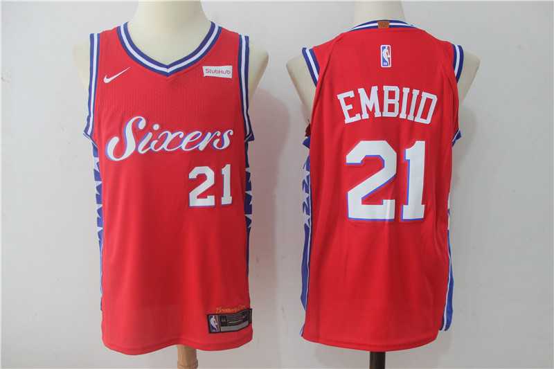 Nike Philadelphia 76ers #21 Joel Embiid Red Stitched NBA Jersey,We sell and wholesale Nike Philadelphia 76ers #21 Joel Embiid Red Stitched NBA Jersey on line form chian!