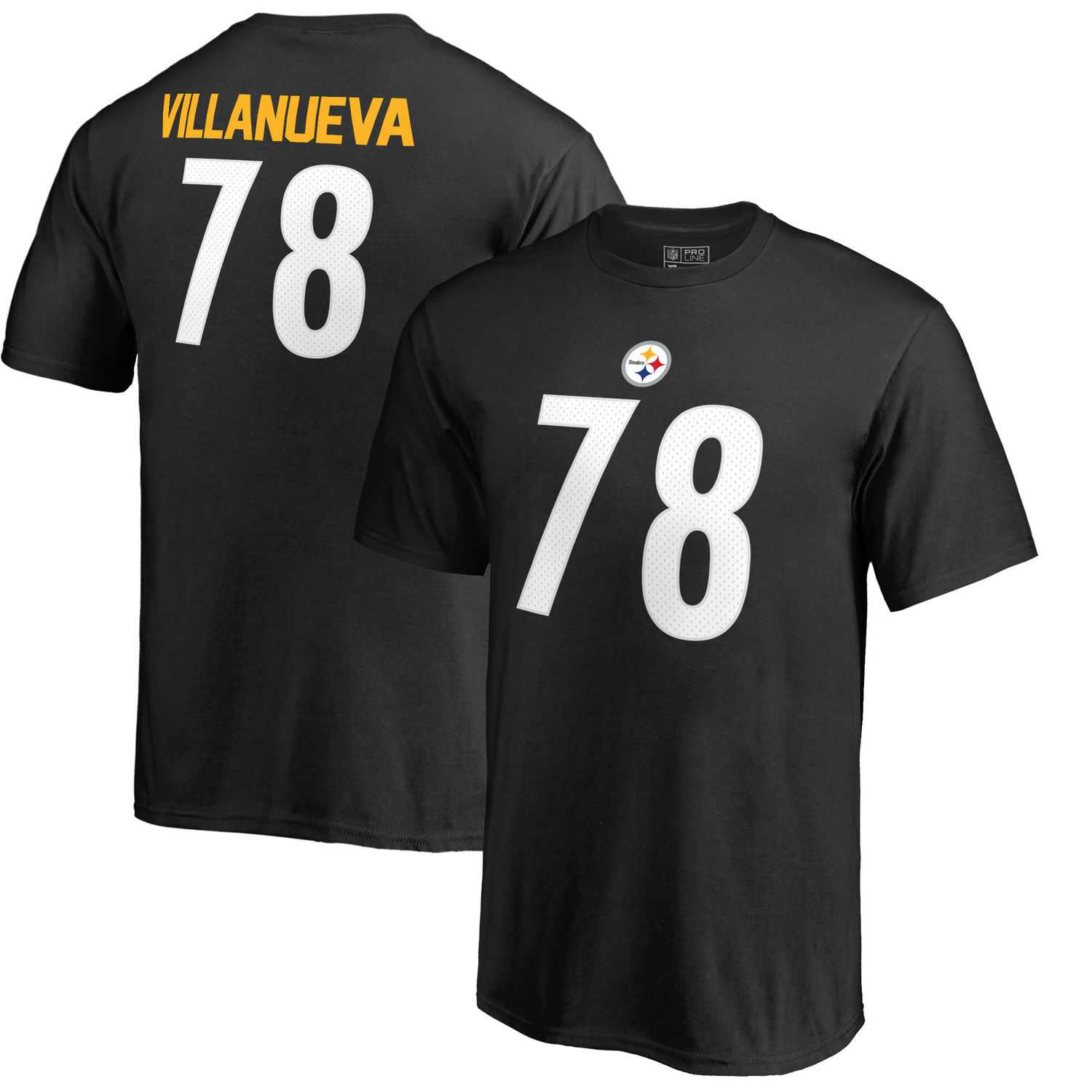 Youth Pittsburgh Steelers 78 Alejandro Villanueva NFL Pro Line by Fanatics Branded Black Authentic Stack Name Number T Shirt,We sell and wholesale Youth Pittsburgh Steelers 78 Alejandro Villanueva NFL Pro Line by Fanatics Branded Black Authentic Stack Name Number T Shirt on line form chian!