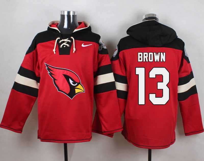 Arizona Cardinals #13 Jaron Brown Red Player Stitched Pullover NFL Hoodie,We sell and wholesale Arizona Cardinals #13 Jaron Brown Red Player Stitched Pullover NFL Hoodie on line form chian!