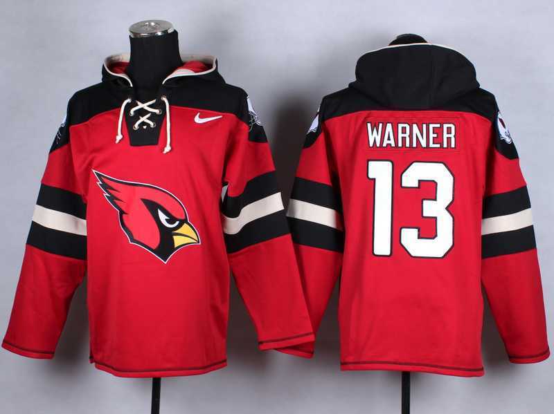 Arizona Cardinals #13 Kurt Warner Red Player Stitched Pullover NFL Hoodie,We sell and wholesale Arizona Cardinals #13 Kurt Warner Red Player Stitched Pullover NFL Hoodie on line form chian!