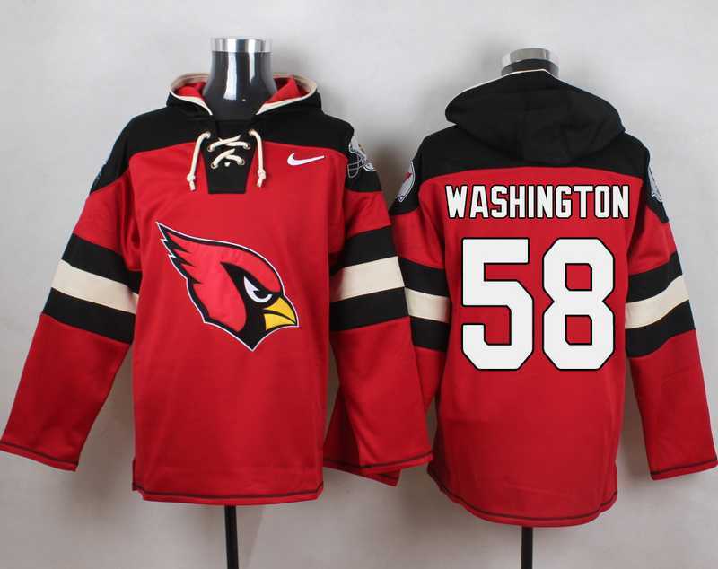 Arizona Cardinals #58 Daryl Washington Red Player Stitched Pullover NFL Hoodie,We sell and wholesale Arizona Cardinals #58 Daryl Washington Red Player Stitched Pullover NFL Hoodie on line form chian!