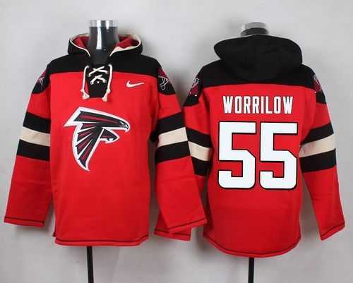 Atlanta Falcons #55 Paul Worrilow Red Player Stitched Pullover NFL Hoodie,We sell and wholesale Atlanta Falcons #55 Paul Worrilow Red Player Stitched Pullover NFL Hoodie on line form chian!