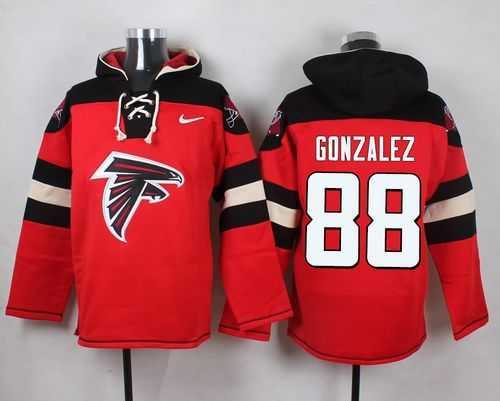 Atlanta Falcons #88 Tony Gonzalez Red Player Stitched Pullover NFL Hoodie,We sell and wholesale Atlanta Falcons #88 Tony Gonzalez Red Player Stitched Pullover NFL Hoodie on line form chian!