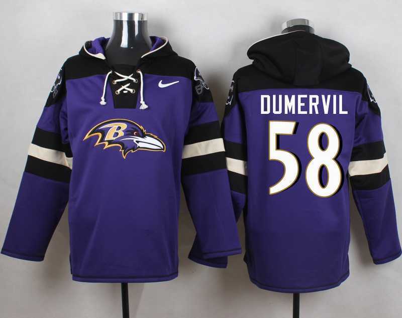 Baltimore Ravens #58 Elvis Dumervil Purple Player Stitched Pullover NFL Hoodie,We sell and wholesale Baltimore Ravens #58 Elvis Dumervil Purple Player Stitched Pullover NFL Hoodie on line form chian!