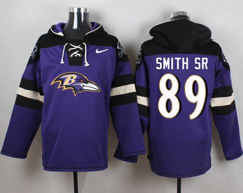 Baltimore Ravens #89 Steve Smith Sr Purple Player Stitched Pullover NFL Hoodie,We sell and wholesale Baltimore Ravens #89 Steve Smith Sr Purple Player Stitched Pullover NFL Hoodie on line form chian!