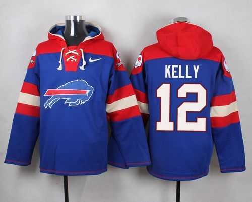 Buffalo Bills #12 Jim Kelly Royal Blue Player Stitched Pullover NFL Hoodie,We sell and wholesale Buffalo Bills #12 Jim Kelly Royal Blue Player Stitched Pullover NFL Hoodie on line form chian!