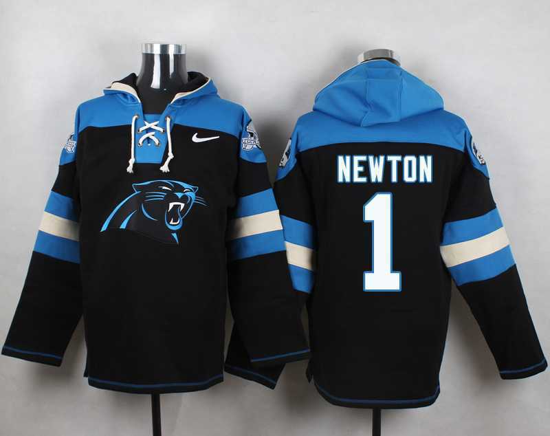 Carolina Panthers #1 Cam Newton Black Player Stitched Pullover NFL Hoodie,We sell and wholesale Carolina Panthers #1 Cam Newton Black Player Stitched Pullover NFL Hoodie on line form chian!