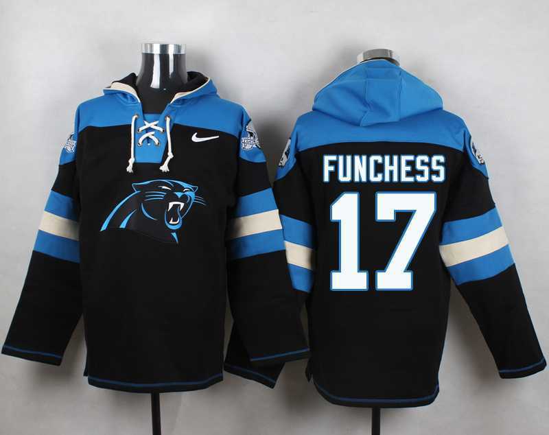 Carolina Panthers #17 Devin Funchess Black Player Stitched Pullover NFL Hoodie,We sell and wholesale Carolina Panthers #17 Devin Funchess Black Player Stitched Pullover NFL Hoodie on line form chian!