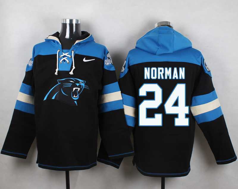 Carolina Panthers #24 Josh Norman Black Player Stitched Pullover NFL Hoodie,We sell and wholesale Carolina Panthers #24 Josh Norman Black Player Stitched Pullover NFL Hoodie on line form chian!