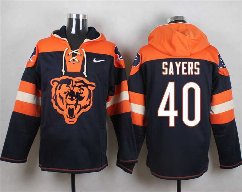 Chicago Bears #40 Gale Sayers Navy Blue Player Stitched Pullover NFL Hoodie,We sell and wholesale Chicago Bears #40 Gale Sayers Navy Blue Player Stitched Pullover NFL Hoodie on line form chian!