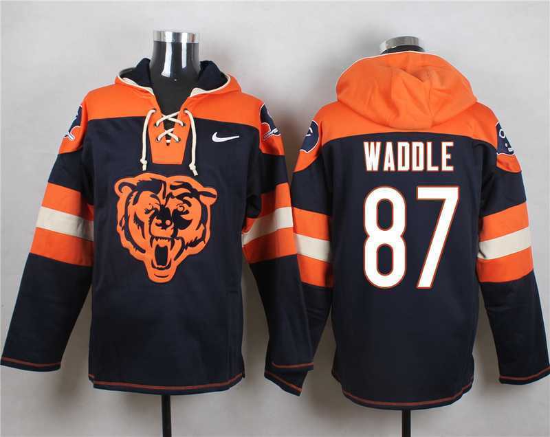 Chicago Bears #87 Tom Waddle Navy Blue Player Stitched Pullover NFL Hoodie,We sell and wholesale Chicago Bears #87 Tom Waddle Navy Blue Player Stitched Pullover NFL Hoodie on line form chian!