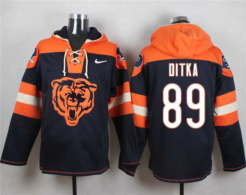 Chicago Bears #89 Mike Ditka Navy Blue Player Stitched Pullover NFL Hoodie,We sell and wholesale Chicago Bears #89 Mike Ditka Navy Blue Player Stitched Pullover NFL Hoodie on line form chian!