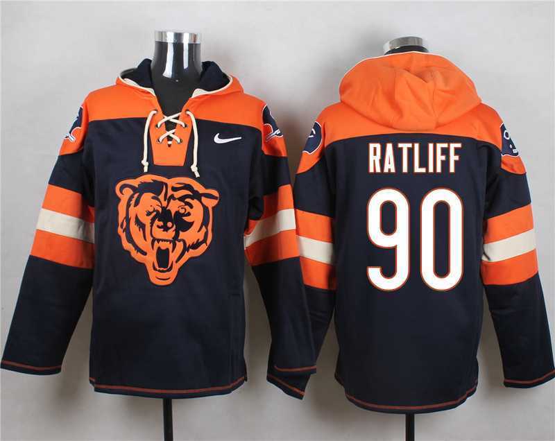 Chicago Bears #90 Jeremiah Ratliff Navy Blue Player Stitched Pullover NFL Hoodie,We sell and wholesale Chicago Bears #90 Jeremiah Ratliff Navy Blue Player Stitched Pullover NFL Hoodie on line form chian!