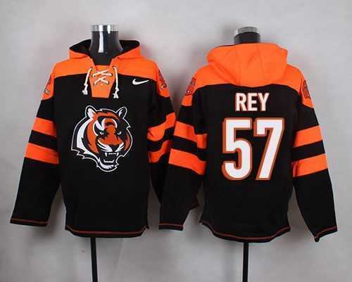 Cincinnati Bengals #57 Vincent Rey Black Player Stitched Pullover NFL Hoodie,We sell and wholesale Cincinnati Bengals #57 Vincent Rey Black Player Stitched Pullover NFL Hoodie on line form chian!
