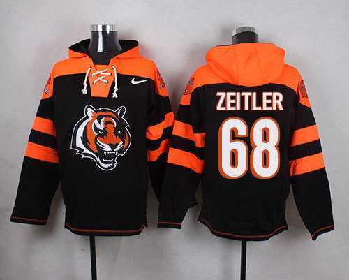 Cincinnati Bengals #68 Kevin Zeitler Black Player Stitched Pullover NFL Hoodie,We sell and wholesale Cincinnati Bengals #68 Kevin Zeitler Black Player Stitched Pullover NFL Hoodie on line form chian!