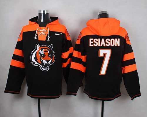 Cincinnati Bengals #7 Boomer Esiason Black Player Stitched Pullover NFL Hoodie,We sell and wholesale Cincinnati Bengals #7 Boomer Esiason Black Player Stitched Pullover NFL Hoodie on line form chian!
