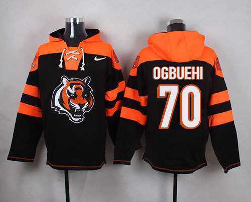 Cincinnati Bengals #70 Cedric Ogbuehi Black Player Stitched Pullover NFL Hoodie,We sell and wholesale Cincinnati Bengals #70 Cedric Ogbuehi Black Player Stitched Pullover NFL Hoodie on line form chian!
