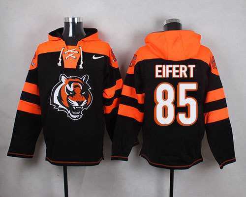 Cincinnati Bengals #85 Tyler Eifert Black Player Stitched Pullover NFL Hoodie,We sell and wholesale Cincinnati Bengals #85 Tyler Eifert Black Player Stitched Pullover NFL Hoodie on line form chian!