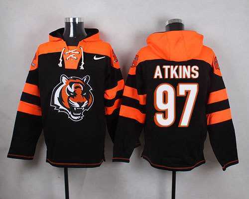 Cincinnati Bengals #97 Geno Atkins Black Player Stitched Pullover NFL Hoodie,We sell and wholesale Cincinnati Bengals #97 Geno Atkins Black Player Stitched Pullover NFL Hoodie on line form chian!