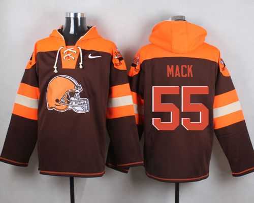 Cleveland Browns #55 Alex Mack Brown Player Stitched Pullover NFL Hoodie,We sell and wholesale Cleveland Browns #55 Alex Mack Brown Player Stitched Pullover NFL Hoodie on line form chian!