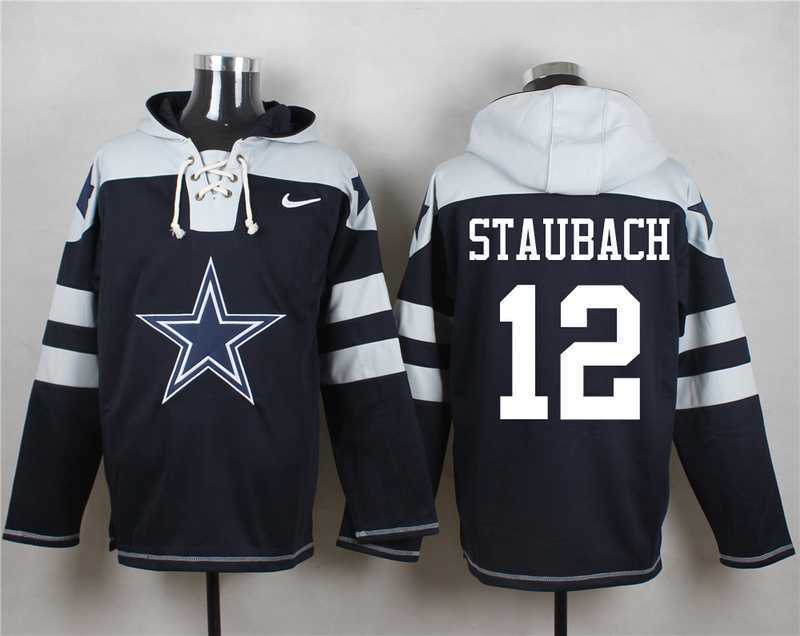 Dallas Cowboys #12 Roger Staubach Navy Blue Player Stitched Pullover NFL Hoodie,We sell and wholesale Dallas Cowboys #12 Roger Staubach Navy Blue Player Stitched Pullover NFL Hoodie on line form chian!
