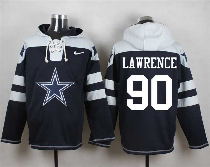 Dallas Cowboys #90 Demarcus Lawrence Navy Blue Player Stitched Pullover NFL Hoodie,We sell and wholesale Dallas Cowboys #90 Demarcus Lawrence Navy Blue Player Stitched Pullover NFL Hoodie on line form chian!