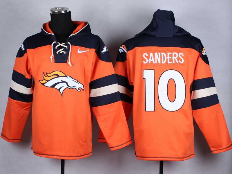 Denver Broncos #10 Emmanuel Sanders Orange Player Stitched Pullover NFL Hoodie,We sell and wholesale Denver Broncos #10 Emmanuel Sanders Orange Player Stitched Pullover NFL Hoodie on line form chian!
