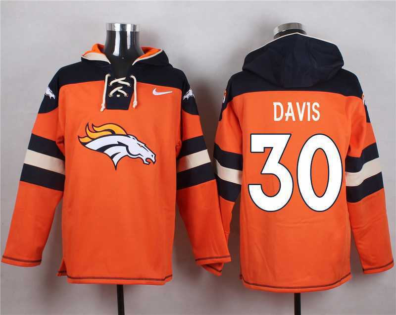 Denver Broncos #30 Terrell Davis Orange Player Stitched Pullover NFL Hoodie,We sell and wholesale Denver Broncos #30 Terrell Davis Orange Player Stitched Pullover NFL Hoodie on line form chian!