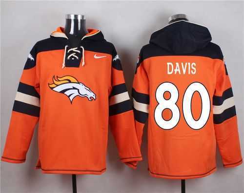 Denver Broncos #80 Vernon Davis Orange Player Stitched Pullover NFL Hoodie,We sell and wholesale Denver Broncos #80 Vernon Davis Orange Player Stitched Pullover NFL Hoodie on line form chian!