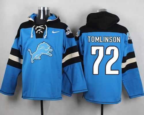 Detroit Lions #72 Laken Tomlinson Blue Player Stitched Pullover NFL Hoodie,We sell and wholesale Detroit Lions #72 Laken Tomlinson Blue Player Stitched Pullover NFL Hoodie on line form chian!