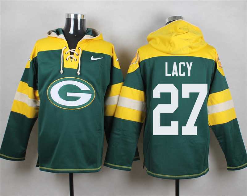 Green Bay Packers #27 Eddie Lacy Green Player Stitched Pullover NFL Hoodie,We sell and wholesale Green Bay Packers #27 Eddie Lacy Green Player Stitched Pullover NFL Hoodie on line form chian!