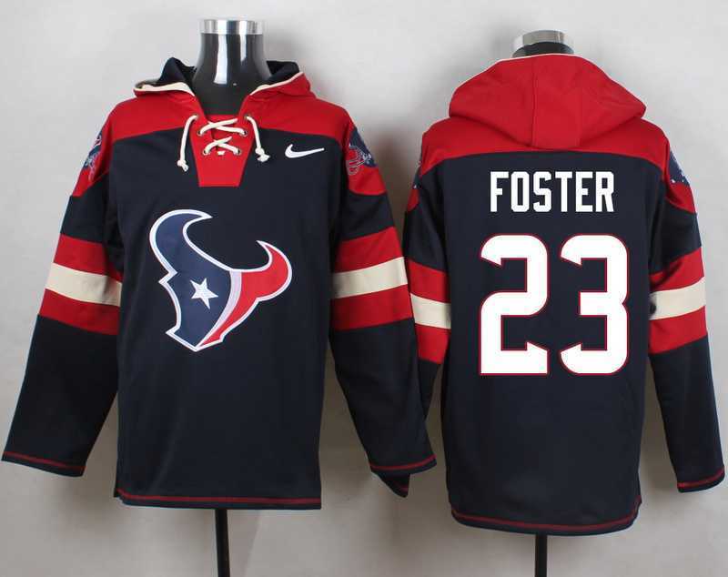 Houston Texans #23 Arian Foster Navy Blue Player Stitched Pullover NFL Hoodie,We sell and wholesale Houston Texans #23 Arian Foster Navy Blue Player Stitched Pullover NFL Hoodie on line form chian!