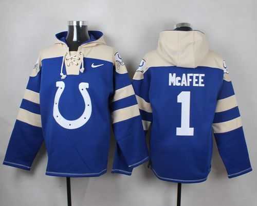 Indianapolis Colts #1 Pat McAfee Royal Blue Player Stitched Pullover NFL Hoodie,We sell and wholesale Indianapolis Colts #1 Pat McAfee Royal Blue Player Stitched Pullover NFL Hoodie on line form chian!