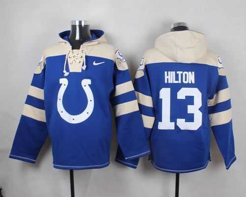 Indianapolis Colts #13 T.Y. Hilton Royal Blue Player Stitched Pullover NFL Hoodie,We sell and wholesale Indianapolis Colts #13 T.Y. Hilton Royal Blue Player Stitched Pullover NFL Hoodie on line form chian!