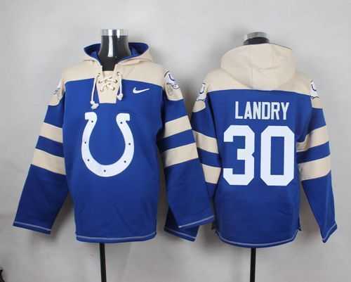 Indianapolis Colts #30 LaRon Landry Royal Blue Player Stitched Pullover NFL Hoodie,We sell and wholesale Indianapolis Colts #30 LaRon Landry Royal Blue Player Stitched Pullover NFL Hoodie on line form chian!