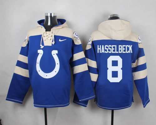 Indianapolis Colts #8 Matt Hasselbeck Royal Blue Player Stitched Pullover NFL Hoodie,We sell and wholesale Indianapolis Colts #8 Matt Hasselbeck Royal Blue Player Stitched Pullover NFL Hoodie on line form chian!