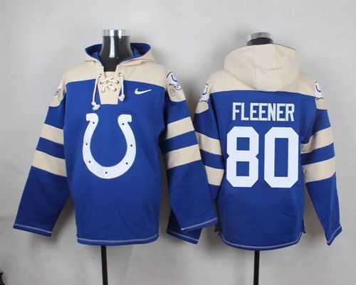 Indianapolis Colts #80 Coby Fleener Royal Blue Player Stitched Pullover NFL Hoodie,We sell and wholesale Indianapolis Colts #80 Coby Fleener Royal Blue Player Stitched Pullover NFL Hoodie on line form chian!