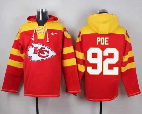 Kansas City Chiefs #92 Dontari Poe Red Player Stitched Pullover NFL Hoodie,We sell and wholesale Kansas City Chiefs #92 Dontari Poe Red Player Stitched Pullover NFL Hoodie on line form chian!