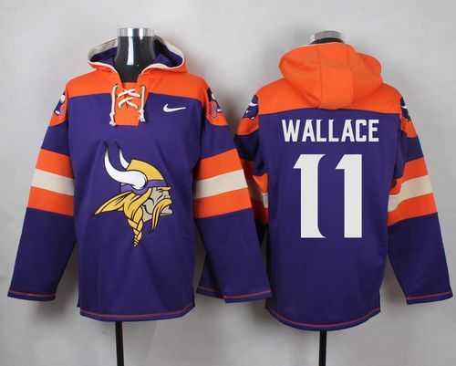 Minnesota Vikings #11 Mike Wallace Purple Player Stitched Pullover NFL Hoodie,We sell and wholesale Minnesota Vikings #11 Mike Wallace Purple Player Stitched Pullover NFL Hoodie on line form chian!