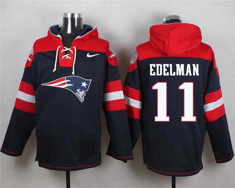 New England Patriots #11 Julian Edelman Navy Blue Player Stitched Pullover NFL Hoodie,We sell and wholesale New England Patriots #11 Julian Edelman Navy Blue Player Stitched Pullover NFL Hoodie on line form chian!