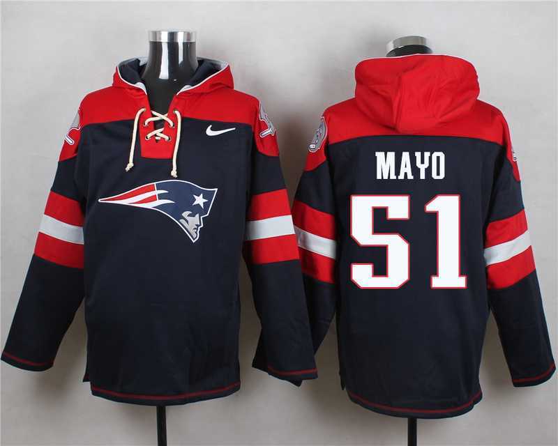 New England Patriots #51 Jerod Mayo Navy Blue Player Stitched Pullover NFL Hoodie,We sell and wholesale New England Patriots #51 Jerod Mayo Navy Blue Player Stitched Pullover NFL Hoodie on line form chian!
