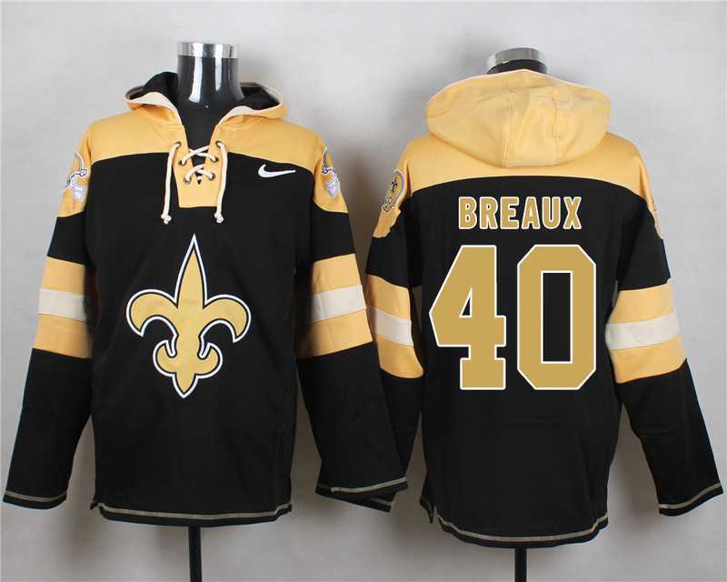 New Orleans Saints #40 Delvin Breaux Black Player Stitched Pullover NFL Hoodie,We sell and wholesale New Orleans Saints #40 Delvin Breaux Black Player Stitched Pullover NFL Hoodie on line form chian!
