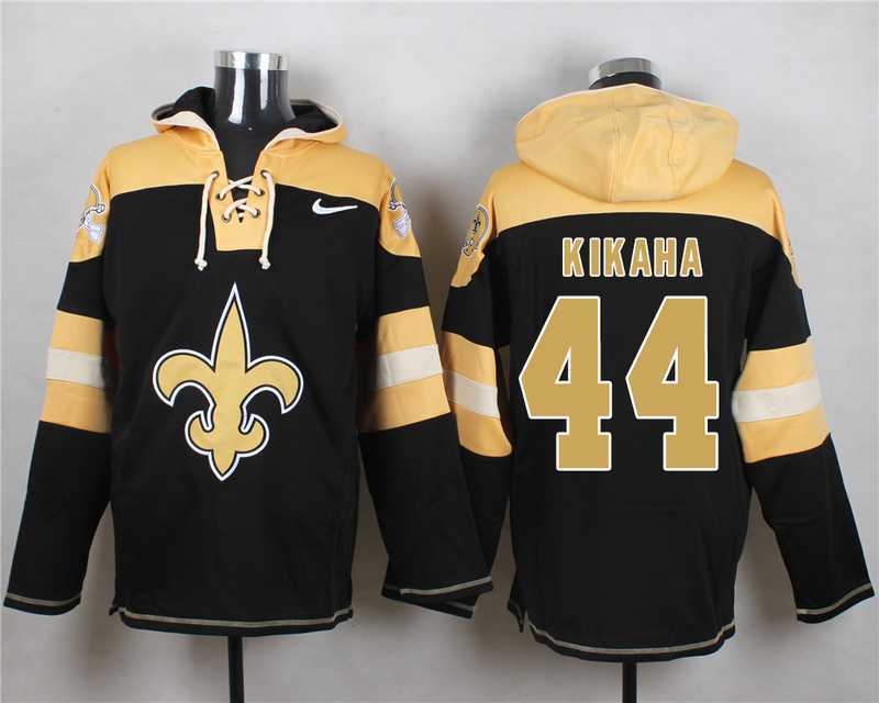 New Orleans Saints #44 Hau'oli Kikaha Black Player Stitched Pullover NFL Hoodie,We sell and wholesale New Orleans Saints #44 Hau'oli Kikaha Black Player Stitched Pullover NFL Hoodie on line form chian!