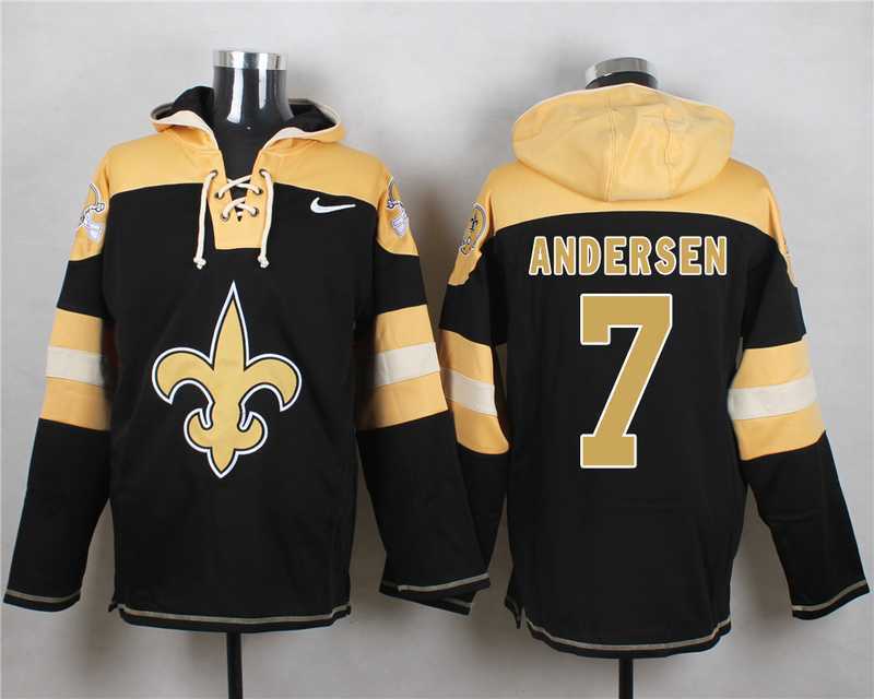 New Orleans Saints #7 Morten Andersen Black Player Stitched Pullover NFL Hoodie,We sell and wholesale New Orleans Saints #7 Morten Andersen Black Player Stitched Pullover NFL Hoodie on line form chian!