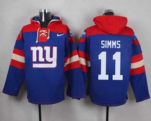 New York Giants #11 Phil Simms Royal Blue Player Stitched Pullover NFL Hoodie,We sell and wholesale New York Giants #11 Phil Simms Royal Blue Player Stitched Pullover NFL Hoodie on line form chian!