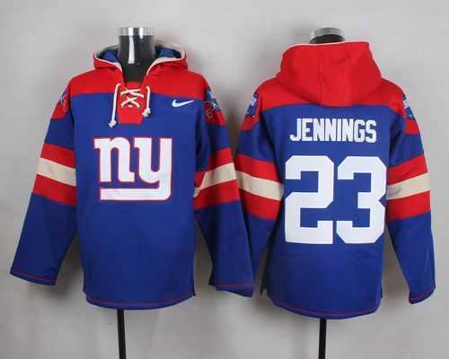 New York Giants #23 Rashad Jennings Royal Blue Player Stitched Pullover NFL Hoodie,We sell and wholesale New York Giants #23 Rashad Jennings Royal Blue Player Stitched Pullover NFL Hoodie on line form chian!