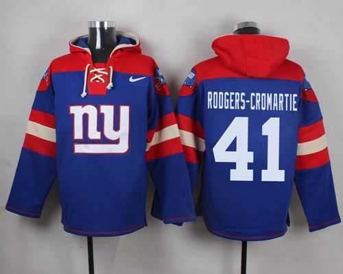 New York Giants #41 Dominique Rodgers-Cromartie Royal Blue Player Stitched Pullover NFL Hoodie,We sell and wholesale New York Giants #41 Dominique Rodgers-Cromartie Royal Blue Player Stitched Pullover NFL Hoodie on line form chian!