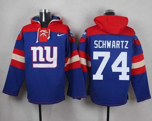 New York Giants #74 Geoff Schwartz Royal Blue Player Stitched Pullover NFL Hoodie,We sell and wholesale New York Giants #74 Geoff Schwartz Royal Blue Player Stitched Pullover NFL Hoodie on line form chian!