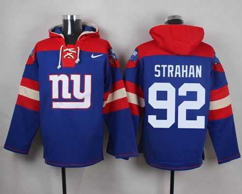 New York Giants #92 Michael Strahan Royal Blue Player Stitched Pullover NFL Hoodie,We sell and wholesale New York Giants #92 Michael Strahan Royal Blue Player Stitched Pullover NFL Hoodie on line form chian!